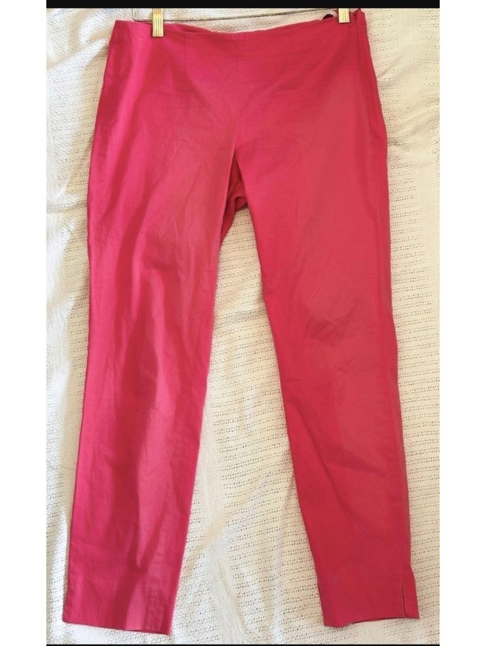 Brooks Brothers Natalie Fit Pink Side Zip Cropped Career Ankle Pants. Size 6
